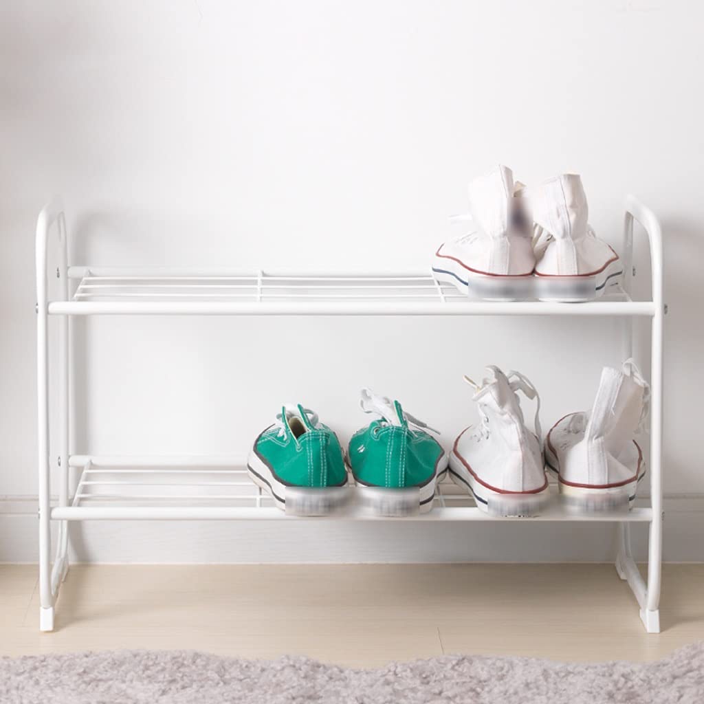 Schuh-Organizer für den Eingangsbereich, stapelbar, 2-stöckig, Schuhregal, Stoff, stabiles Aufbewahrungsregal für Zuhause, Eingang, Schuhorganisation, kann 3–6 Paar Zapatero für den Eingang