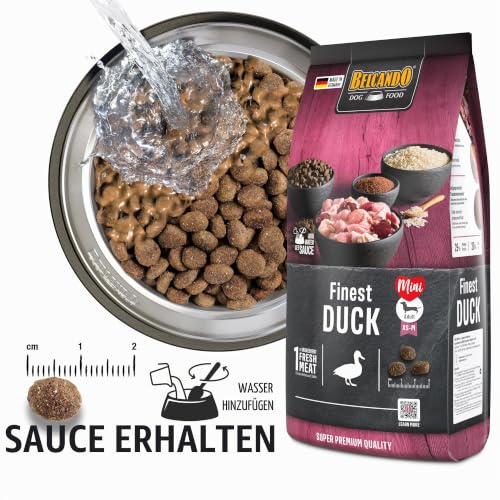 Belcando Finest Duck Hundefutter | Trockenfutter für kleine & mittlere Hunde | Alleinfuttermittel für ausgewachsene Hunde ab 1 Jahr (1 kg neu)