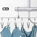 FALEJU High-Strength Aluminum Alloy Underwear and Socks Drying Rack 6 Clip Set for Drying Cap, face mask, Socks, Towels, Underwear, Diapers (White)