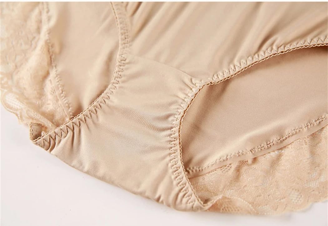 Mutandine da donna in pizzo a vita alta in seta intimo intimo femminile slip