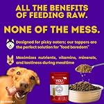 HOLI Rabbit Single Ingredient Canine Meals Protein Topper – Made in USA – Human-Grade Freeze Dried Canine Meals Combine in Topping – Grain Free, Gluten Free – 100% All Pure – 8oz