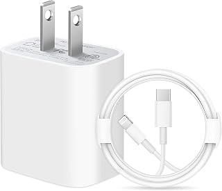iPhone 14 13 12 11 Fast Charger [Apple MFi Certified ] 20W PD USB-C Rapid Wall Charger 6FT Cables Compatible with iPhone 14/14 Pro/14 Pro Max/14 Plus/13/13Pro/12/12 Pro/11/11Pro,iPad (White)