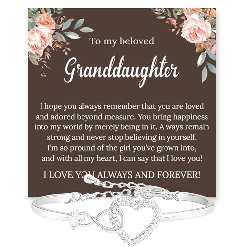 To My Granddaughter �u���X���b�g�M�t�g ���΂�����񂩂瑡��A���b�Z�[�W�J�[�h�ƃ{�b�N�X�t���̔����������W���G���[�A�N���X�}�X�A���ƁA�a�����v���[���g�A�ޏ��ւ̈Ӗ��̂���u���X���b�g, Heart Bracelet, �X�e�����X�|, ��