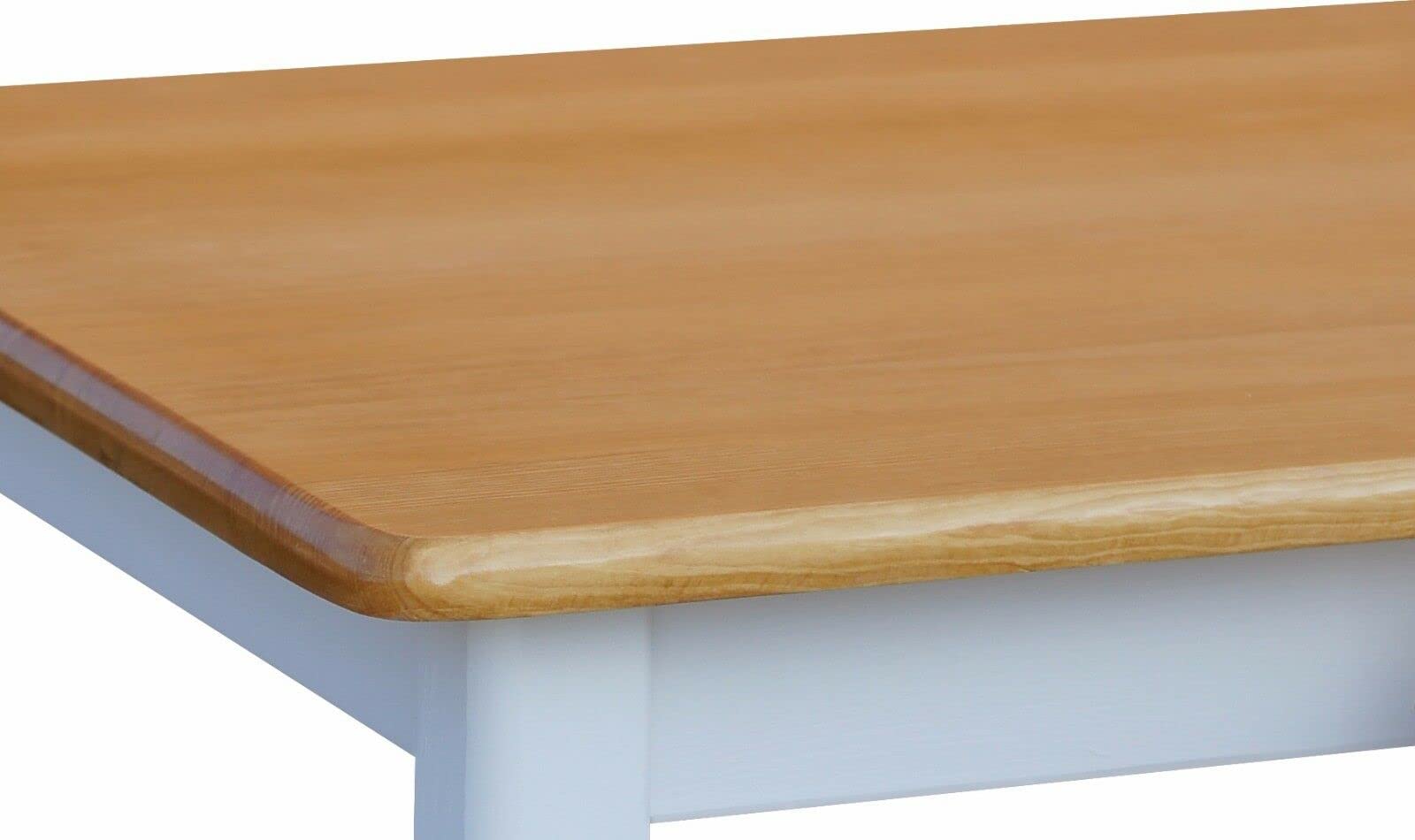 Mesa De Comedor De 120 X 90 Cm Con Tapa De Madera Maciza Denver Daf