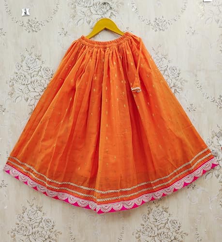 Image of Kids Traditional Lehenga Choli Set with Embroidered Pink Choli & Dupatta