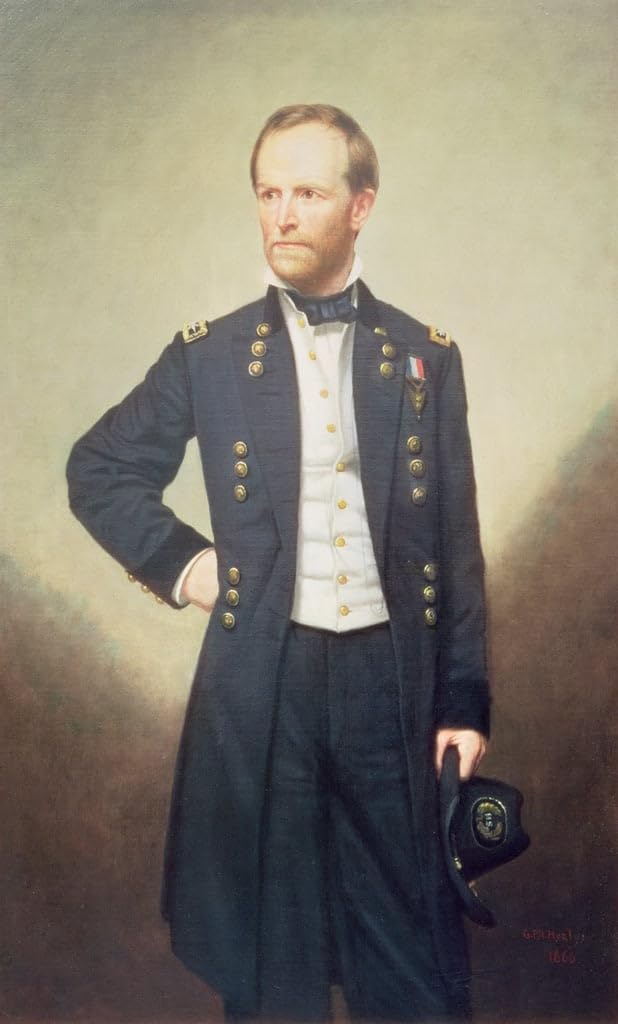 Lienzo cuadro General William Sherman de George Peter Healy para decoración 60x90 5