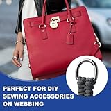 PATIKIL Metal D Ring, 10Pcs 25mm Flat Metal D Buckle Solid Dee Rings 17mm for Bags Backpack Wallets Leather Straps Webbing Pet Collars Hardware Assorted, Gold - Image 5