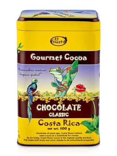 El Gusto 30% Klassik Kakao 500g Cremige Trinkschokolade mit natürlichem Rohrzucker Süßer Gourmet Kakao aus Costa Rica Für Kinder & Familien