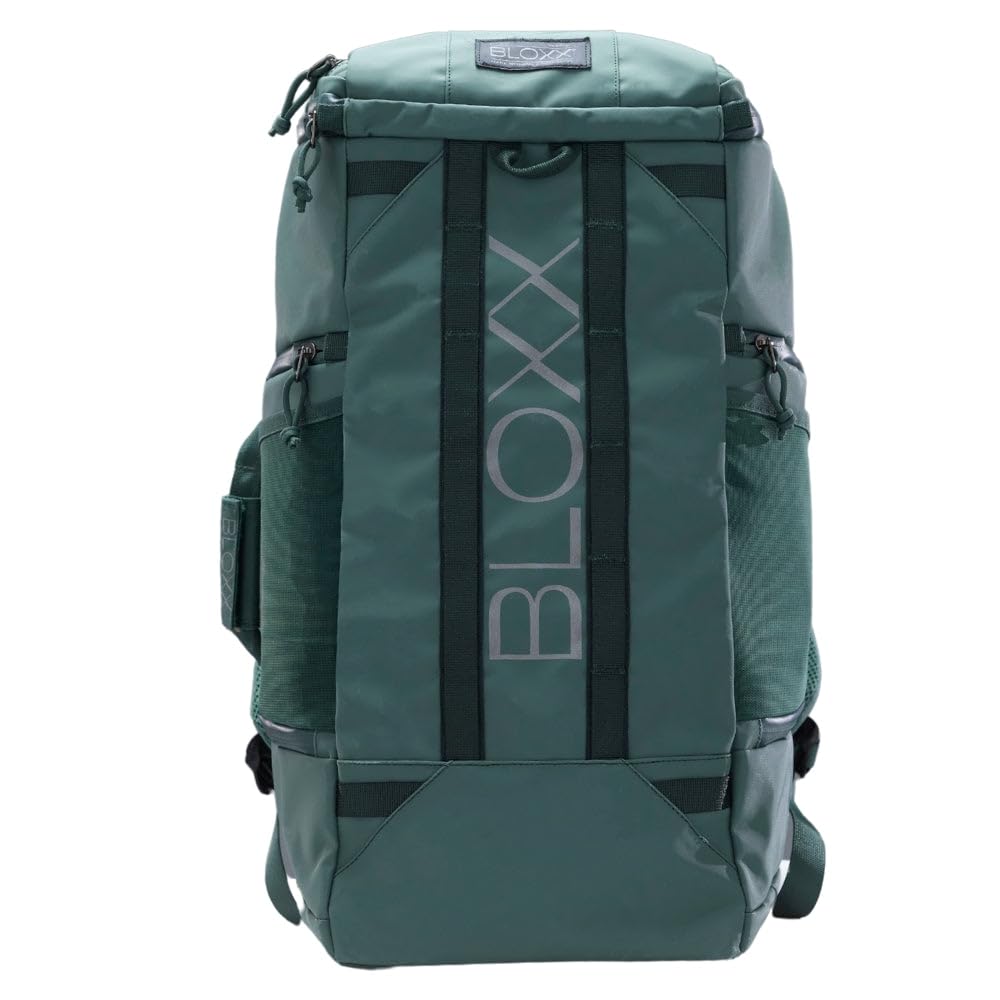 Jimbag Unisex Teal Bloxx Backpack Travel Fitness Athlete Gym Outdoor Triathlon Waterproof Fits Day Bag Multiple Storage Compartment Lightweight Work Business Bag Camping Cycling Stylish Tactical Rucksack Padded