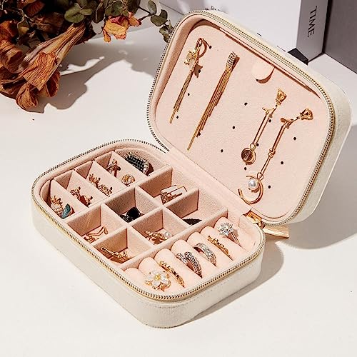 Caja de almacenamiento de joyas de terciopelo Whale con cremallera 8