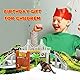 Dinosaurier Spielzeug Autorennbahn Rennbahn- Kinderspielzeug ab 3 4 5 6 Jahre Junge Mädchen,Dino Welt Flex Tracks mit 2 Dinosaurier Figuren Geschenke für Kinder