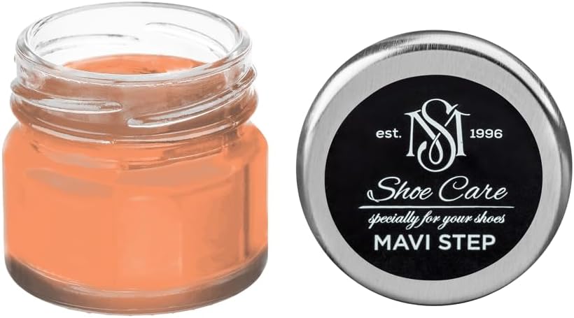 Suede & Nubuck Cream - NCS S 1050-Y60R Dark Salmon Hue - Color Renovator & Suede Conditioner for Velvet Texture by MAVI STEP - 1.70 fl oz / 50 ml