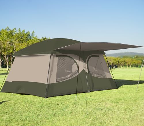 Vidalido Tents，8-10 Person Camping Tent with Extended...