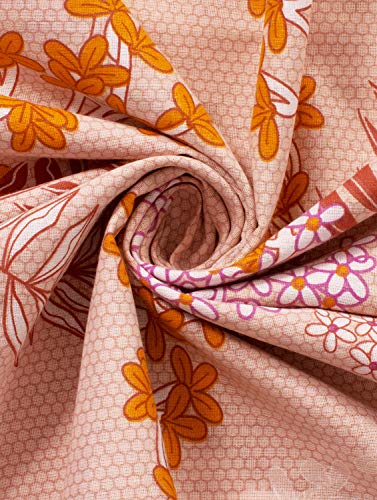 Image of Story@Home Spark Collection Single Bedsheet Cotton 210 TC with a Pillow Cover, Light Brown and White