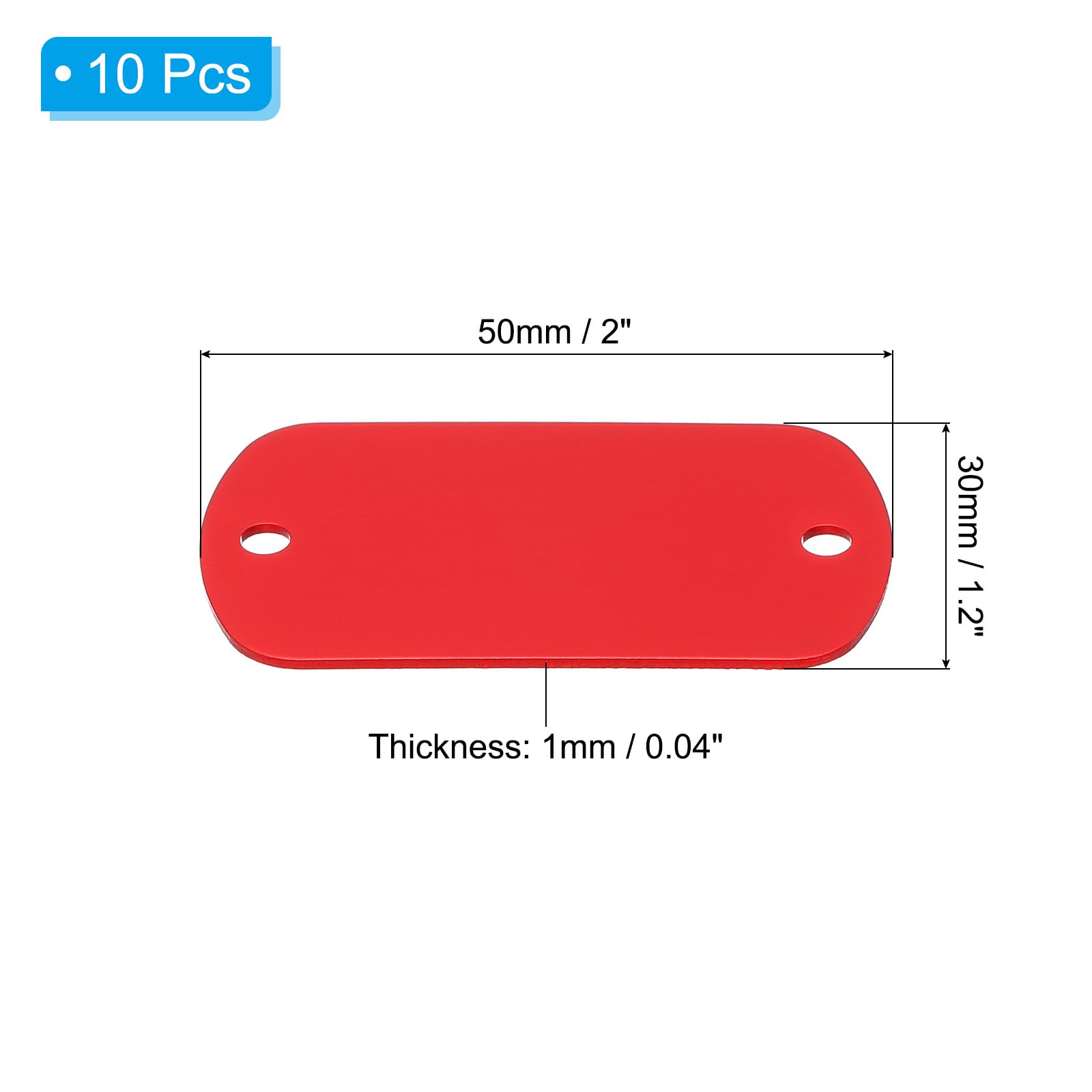 PATIKIL 10pcs Metal Stamping Blanks - Image 2