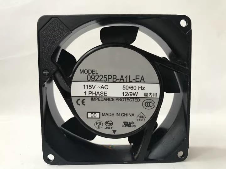 Ventilateur 9025 09225PB-A1L-EA 115V en aluminium silencieux pour boîtier