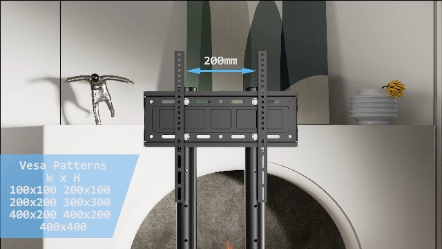 Unboxed components of the Mobile TV Cart