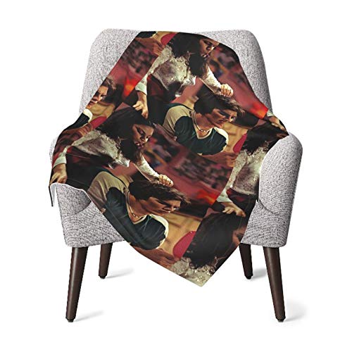 Young Ashton Kutcher and Mila Kunis Baby Blanket Super Soft Printed Blanket Receiving Blanket for Boys Girls, Stroller, Crib, Newborns, Receiving