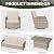 MELLCOM 4 Pieces Outdoor Patio Furniture Set with Swivel Chairs, All Weather Rattan Wicker Patio Conversation Set with 3-Seater Sofa, Coffee Table for Patio, Balcony, Porch, Deck
