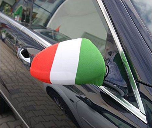 Unbekannt Spiegelflagge/Spiegelfahne Italien 1 Paar, Auto/PKW Rückspiegel/Autospiegel Fahne/Flagge/Überzug