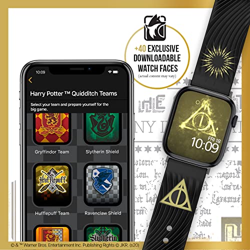 Harry Potter Ñ Deathly Hallows 3D Smartwatch Band Ñ Officially Licensed, Compatible With Every Size & Series Of Apple Watch (Watch Not Included) #TOP5