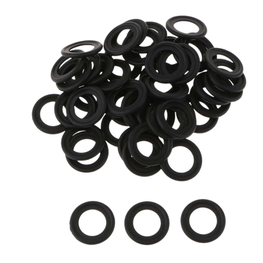 Engine Oil Drain Plug Gasket Washer Kit Rubber Sealing Ring Compatible with Automotive Oil Drain Tray