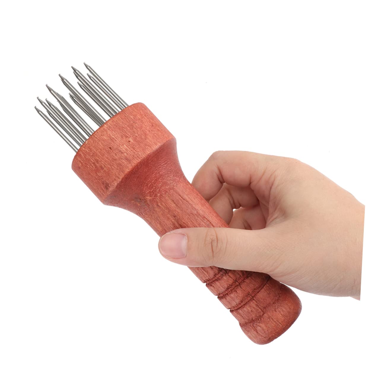 Cabilock 2Pcs Meat Tenderizer Tool with Stainless Steel Needles Ergonomic Handle for Easy Use for Bbq and Marinade for Beef Chicken and Pork Cooking