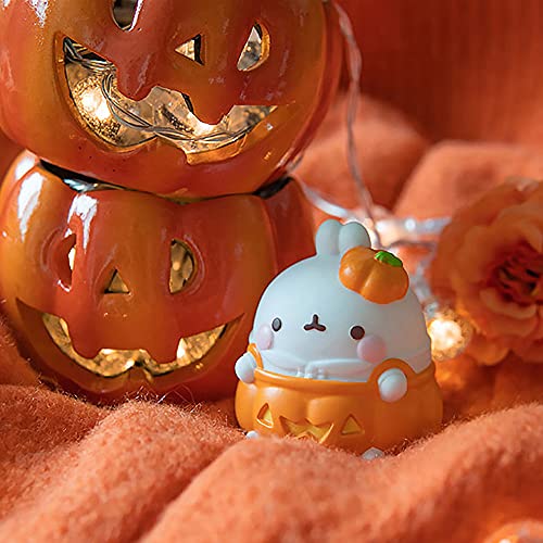 Aven Rabbit Molang Halloween Special Series 2 Box Toys Blind Box Cute Collectible Figure Action Model Girl Birthday Surprise Random Blind Bags Room Desktop Decoration（2 Pack） #TOP4