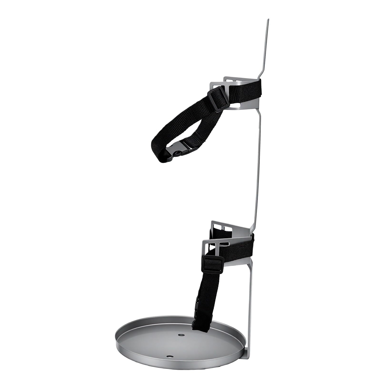 ASHATA Uchwyt ścienny do Gaśnicy z półką, Stal Nierdzewna, do Montażu | Adjustable Fire Extinguisher Holder, 17cm Tray, for 5-6kg Extinguishers, Marine Use