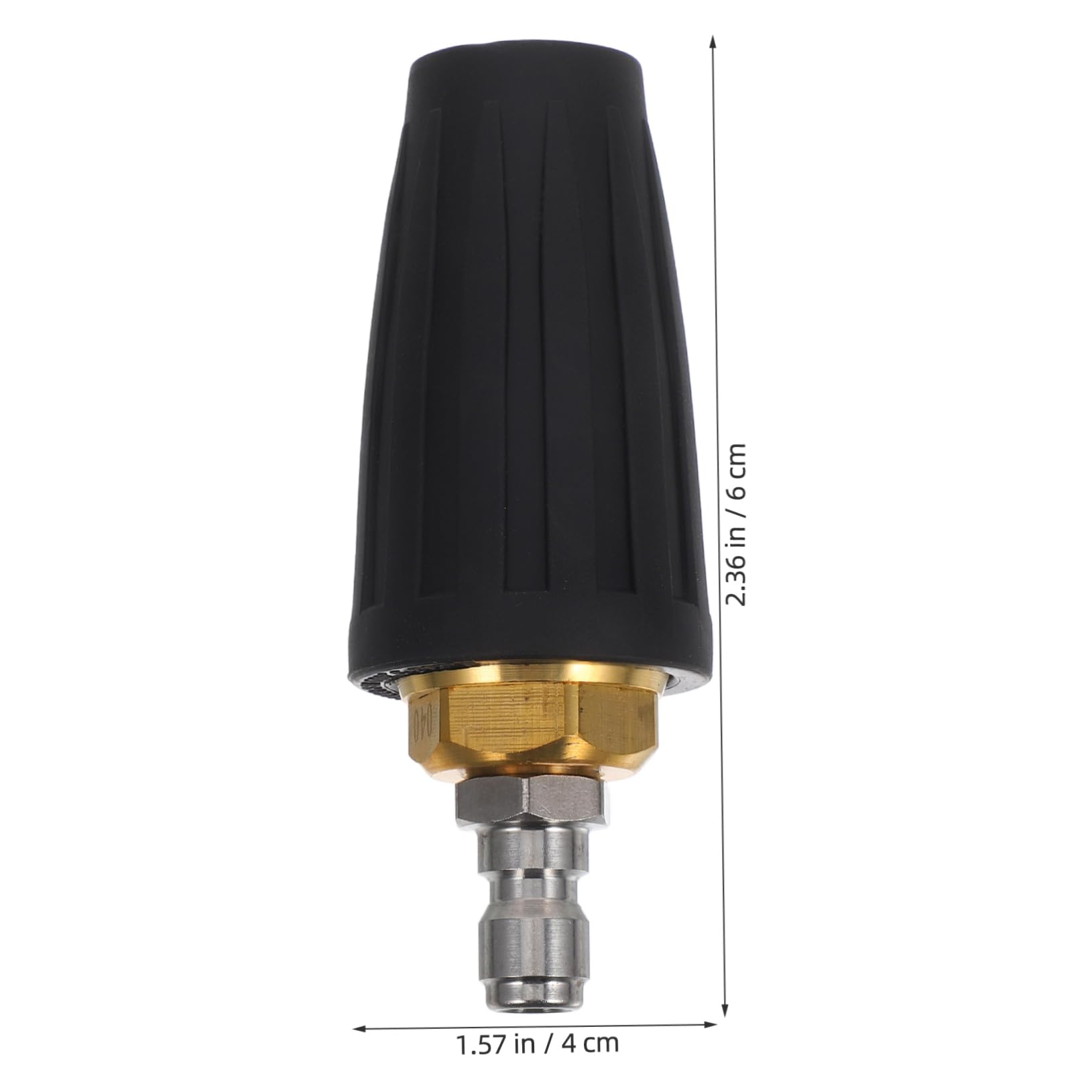Holibanna Turbo Pressure Washer Nozzle Quick Connect Rotating Design for Enhanced Cleaning Brick Vinyl Surfaces Versatile Efficient for Home Commercial Use