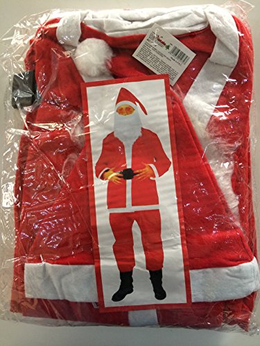 Costume vestito da Babbo Natale per Adulti taglia unica