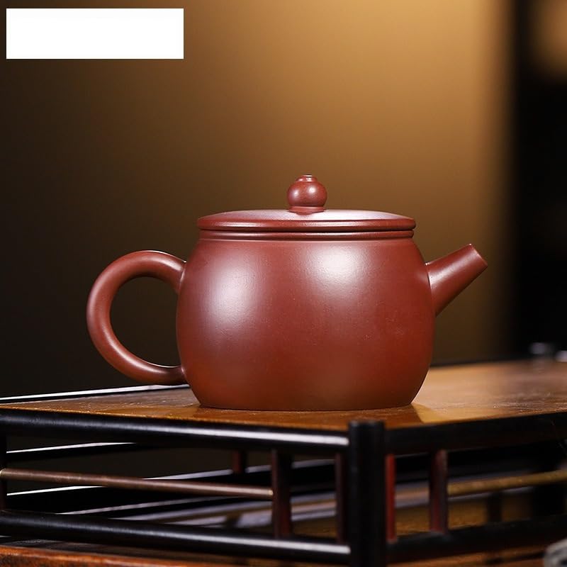 Bouilloire en argile violette de 220 ml, fabriquée à la main en grande quantité. Bouilloire en terre crue Zhu avec filtre. Service à thé Zisha. Théière chinoise artisanale. Théière pour cuisinière.