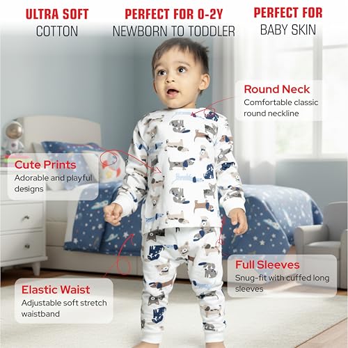 Image of Real Basics Unisex Cotton Fleece Full Sleeve Track Suit for Boys & Girls