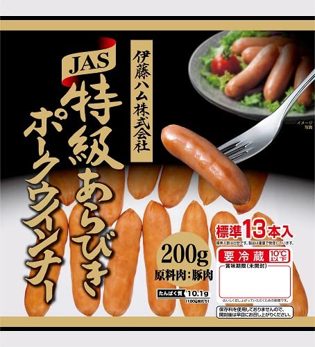 Amazon.co.jp: [冷蔵] 伊藤ハム 特級あらびきポークウインナー200g
