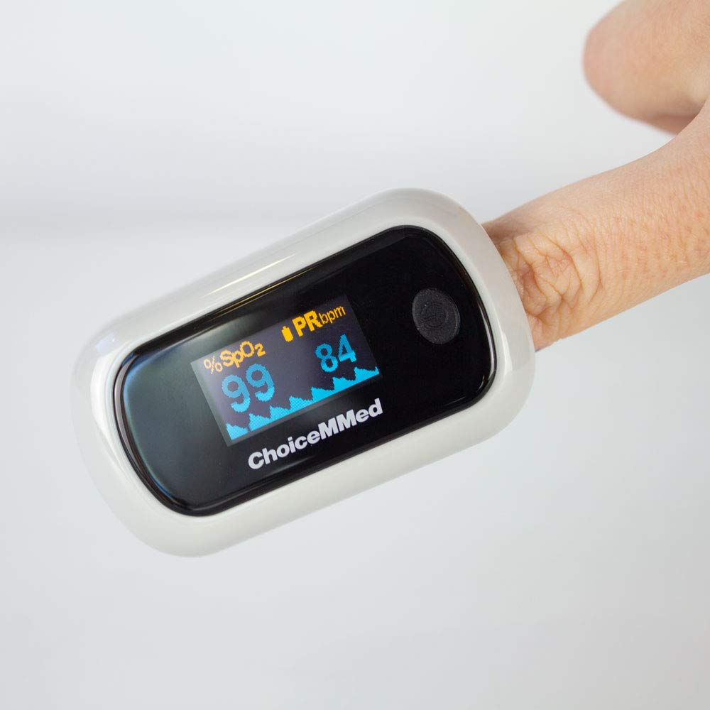Oxymètre de pouls portable, Doigt, Professionnel pour spo2, Saturomètre, Fréquence cardiaque, Écran oled, Gris
