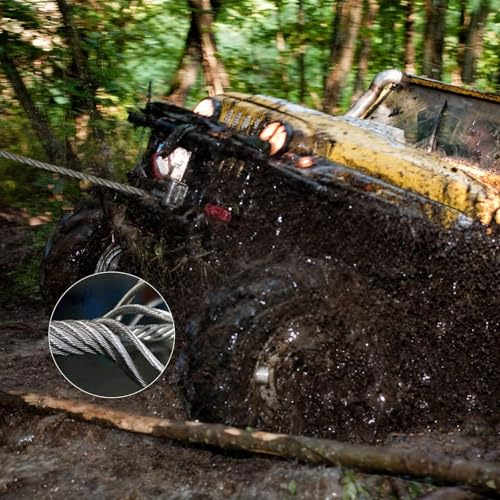 Verricello idraulico 1000-20000 libbre, cavo in acciaio resistente, 24 m, ingranaggio planetario a 2 stadi per ATV, SUV, barca, fuoristrada, 12 V, 6123 kg