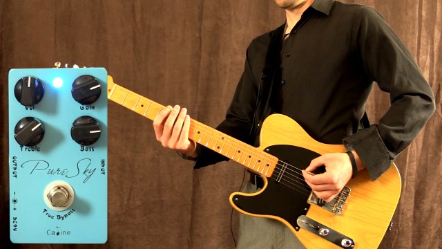 VEDO Pedal de guitarra MIMIDI CP-12 Pure Sky, overdrive limpo e