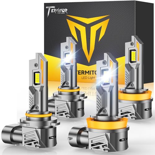 Termitor Latest H11/H9/H8 9005/HB3 Light Bulbs Combo,...