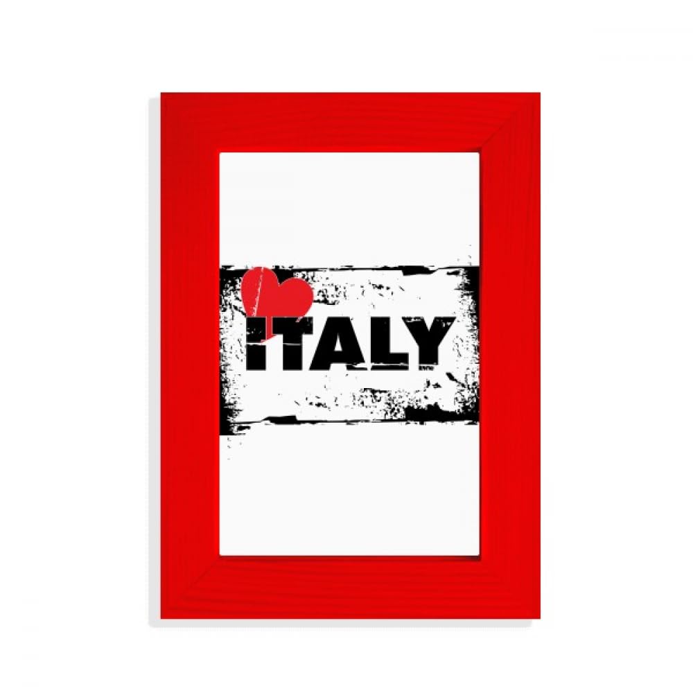 Cadre photo rectangulaire cœur rouge parfait pour décorer votre salon au style italien