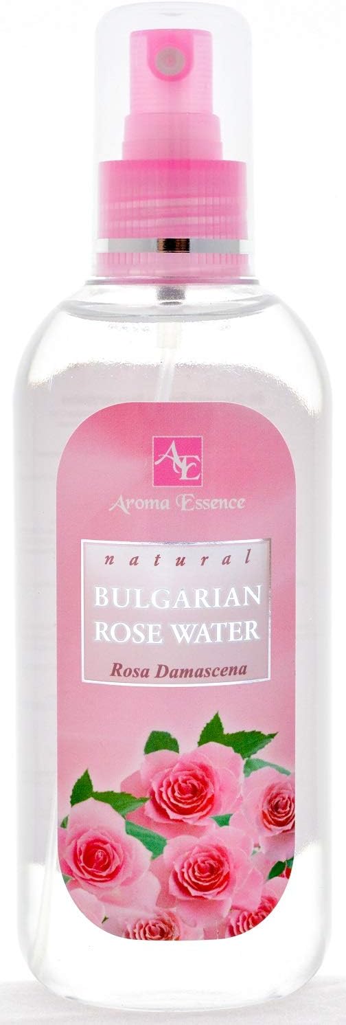 100% Natural Bulgarian Rose Water Spray 200ml, Moisturising and Refreshing Face, Body Hair Toner, Pure Calming and Cleansing Rose Hydrolat Mist, Irritated Acne Sensitive Skin Toner