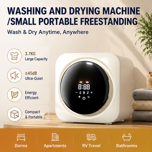 Machine à laver et à sécher compacte 5 kg électrique avec 4 modes - 3