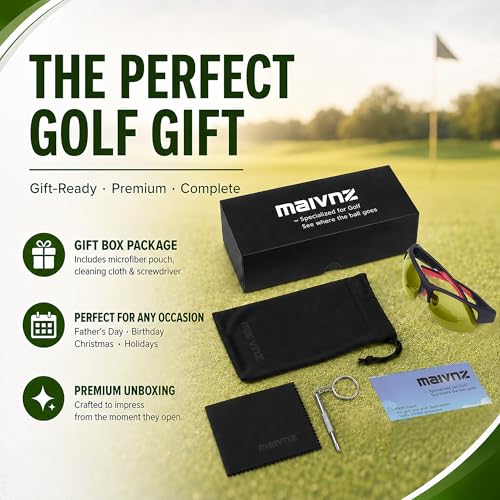 Image of maivnz Golf Sunglasses for Men Women, Golf Ball Finder Glasses, UV400