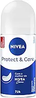 NIVEA Desodorante Roll-on Protect & Care 50ml - Cuidado e Proteção por 72h com o melhor do NIVEA creme