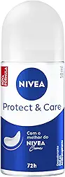 NIVEA Desodorante Roll-on Protect & Care 50ml - Cuidado e Proteção por 72h com o melhor do NIVEA creme