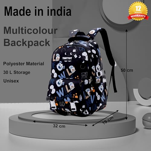 Image of Tinytot 30 Litre Japanese Korean Style School Bag Water-Resistant Laptop & Travel Backpack - Unisex Large 18 Inches Multipurpose Student Backpack for Boys & Girls, Men & Women