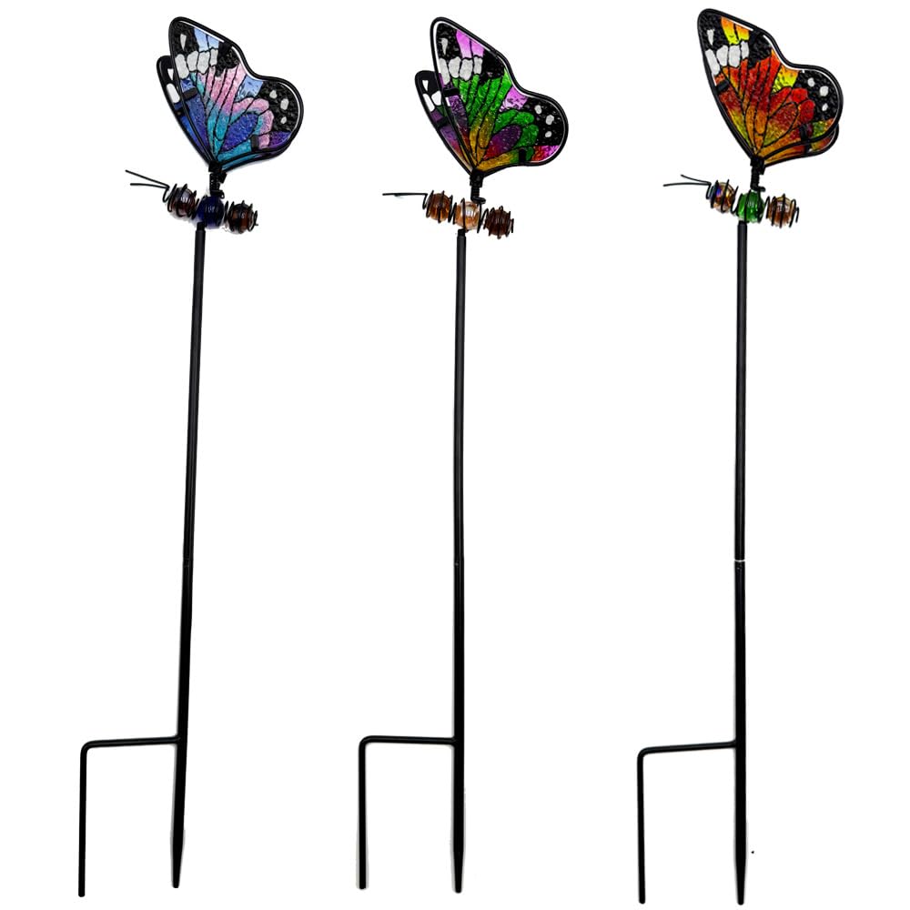 Butterfly Garden Stake, Metal Outdoor Decor