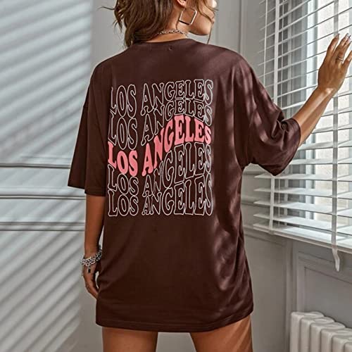 Girls Tee Shirts Size 10-12 Years Oversized T Shirts Graphic Tees Letter Print Casual Summer Tops3