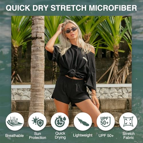 Kanu Surf Women's Standard Lori Stretch UPF 50+ Active Swim and Workout Boardshort2