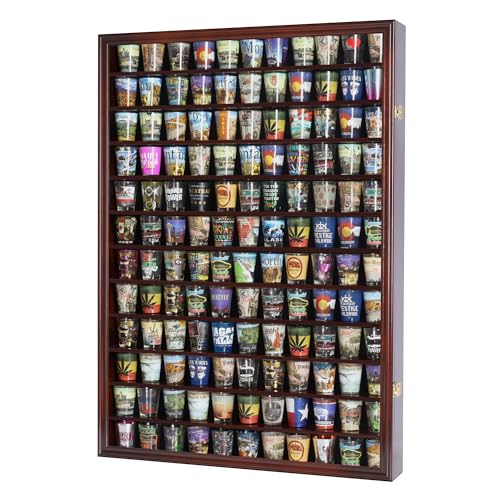 144-Slot Shot Glass Display Cabinet