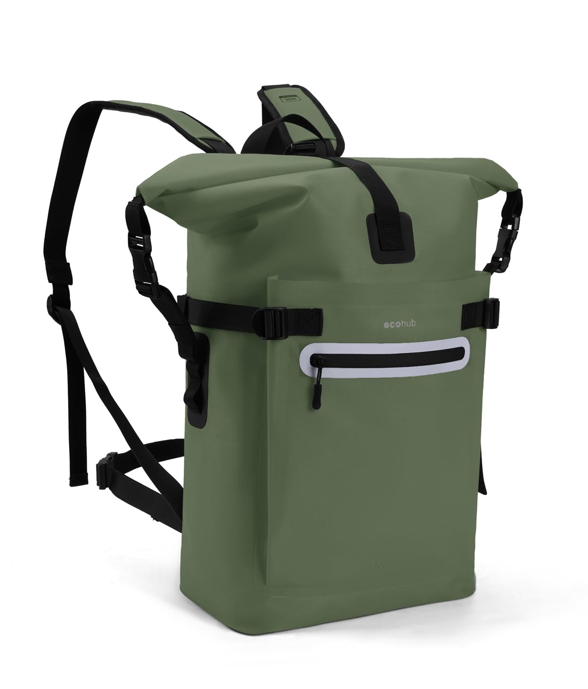 ECOHUB Sac à Dos rolltop étanche TPU ultraléger 30 L Kayak Sup
